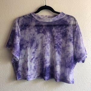 Mesh tie dye croptop